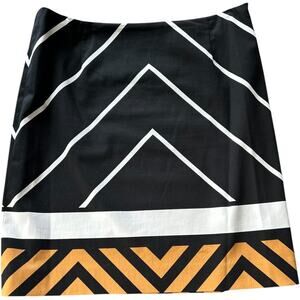 EUC PER SE by Carlisle Skirt Gold, Black & White Size 14